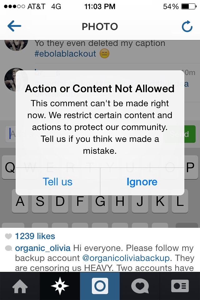 actionorcontentnotallowed-instagram-censor-ebola