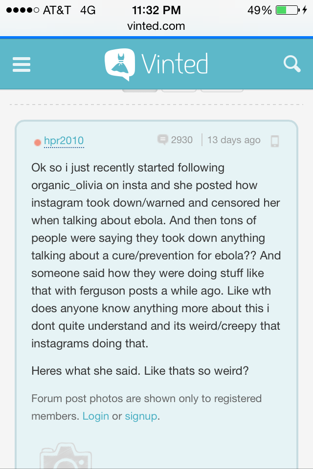 obola ebola censorship instagram vinted social network web