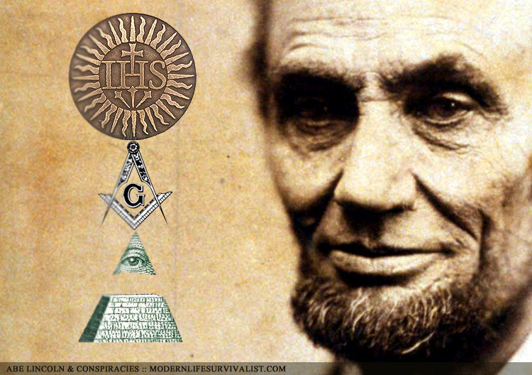 abraham lincoln conspiracy illuminati pope catholic roman jesuits ihs masons civil war 