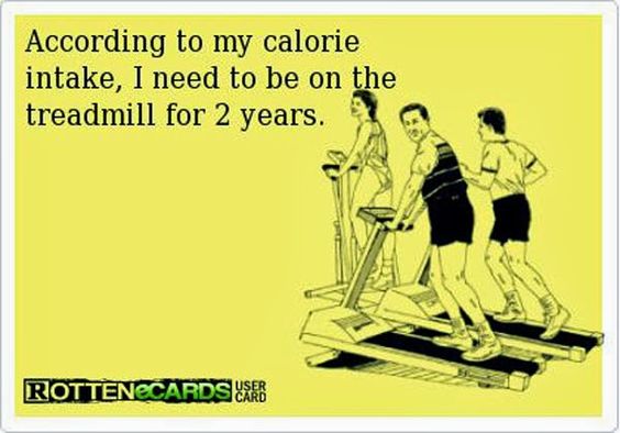 calorie intake and treadmill