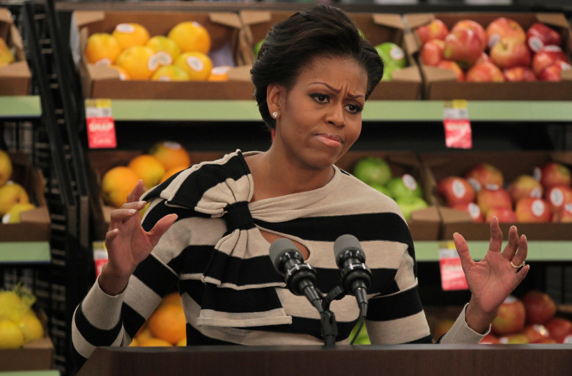 Michelle Obama and Fruits