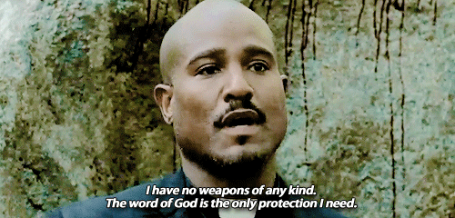 I have no weapons of any kind- The Walking Dead quote