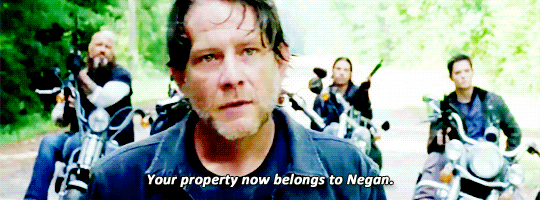 your property belongs to negan the walking dead