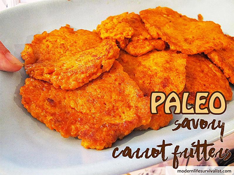 Paleo carrot fritter pancakes recipe